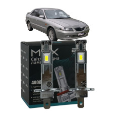 LED лампы Mazda 626 V (GF) 1997-2002 H1 M6X дальний свет (4000Lm 5500K) / Мазда 626 (комплект 2 шт.)