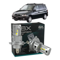 LED лампы Mazda Demio 1996-2003 H4 M6X ближний/дальний свет (4000Lm 5500K) / Мазда Демио (комплект 2 шт.)