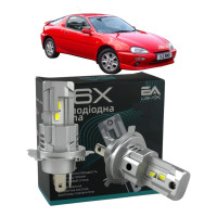LED лампы Mazda MX-3 1991-1997 H4 M6X ближний/дальний свет (4000Lm 5500K) / Мазда Мх 3 (комплект 2 шт.)