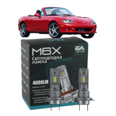LED лампи Mazda MX-5 III 2005- H7 M6X дальнє світло (4000Lm 5500K) / Мазда Мх 5 (комплект 2 шт.)