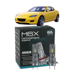 LED лампи Mazda RX-8 2003- H7 M6X ближнє світло (4000Lm 5500K) / Мазда Рх 8 (комплект 2 шт.)