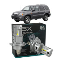 LED лампы Mazda Tribute 2000-2008 H4 M6X ближний/дальний свет (4000Lm 5500K) / Мазда Трибьют (комплект 2 шт.)