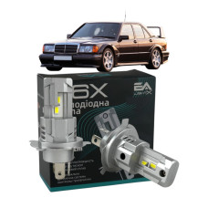 LED лампы Mercedes 190 (W201) 1982-1993 H4 M6X ближний/дальний свет (4000Lm 5500K) / Мерседес 190 (комплект 2 шт.)