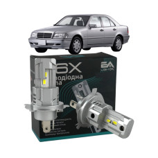 LED лампы Mercedes C-Class (W202) 1993-2000 H4 M6X ближний/дальний свет (4000Lm 5500K) / Мерседес С Класс (комплект 2 шт.)