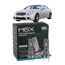 LED лампы Mercedes CLS-Class 2004-2010 H7 M6X дальний свет (4000Lm 5500K) / Мерседес Cls (комплект 2 шт.)