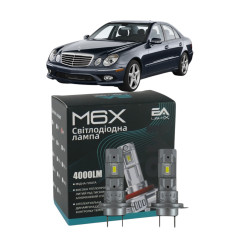 LED лампи Mercedes E-Class (W211) 2002-2009 H7 M6X дальнє світло (4000Lm 5500K) / Мерседес E Клас (комплект 2 шт.)