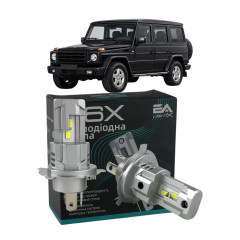 LED лампи Mercedes G-Class 1990- H4 M6X ближнє/дальнє світло (4000Lm 5500K) / Мерседес G Клас (комплект 2 шт.)
