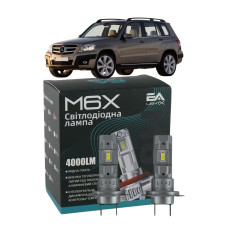 LED лампы Mercedes GLK-Class 2008- H7 M6X дальний свет (4000Lm 5500K) / Мерседес Glk (комплект 2 шт.)