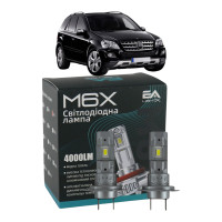 LED лампы Mercedes M-Class (W163) 1998-2005 H7 M6X ближний свет (4000Lm 5500K) / Мерседес Ml (комплект 2 шт.)