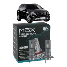 LED лампы Mercedes M-Class (W163) 1998-2005 H7 M6X ближний свет (4000Lm 5500K) / Мерседес Ml (комплект 2 шт.)