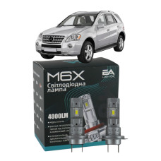 LED лампы Mercedes M-Class (W164) 2005-2011 H7 M6X дальний свет (4000Lm 5500K) / Мерседес Ml (комплект 2 шт.)