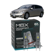 LED лампы Mercedes R-Class 2006- H7 M6X дальний свет (4000Lm 5500K) / Мерседес R Класс (комплект 2 шт.)