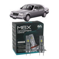 LED лампи Mercedes S-Class (W140) 1991-1998 H7 M6X дальнє світло (4000Lm 5500K) / Мерседес S Клас (комплект 2 шт.)