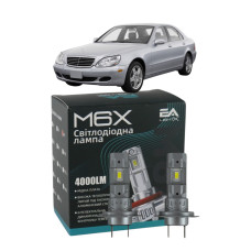 LED лампы Mercedes S-Class (W220) 1998-2005 H7 M6X ближний свет (4000Lm 5500K) / Мерседес S Класс (комплект 2 шт.)