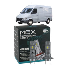 LED лампи Mercedes Sprinter I 1995-2006 H7 M6X ближнє світло (4000Lm 5500K) / Мерседес Спрінтер (комплект 2 шт.)