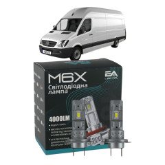 LED лампи Mercedes Sprinter II 2006-2018 H7 M6X ближнє світло (4000Lm 5500K) / Мерседес Спрінтер (комплект 2 шт.)