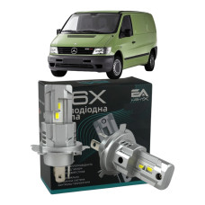 LED лампы Mercedes Vito (W638) 1996-2003 H4 M6X ближний/дальний свет (4000Lm 5500K) / Мерседес Вито (комплект 2 шт.)