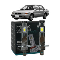 LED лампи Mitsubishi Galant VI 1996-2004 H1 M6X дальнє світло (4000Lm 5500K) / Мітсубісі Галант (комплект 2 шт.)