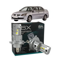 LED лампы Mitsubishi Lancer IX 2003-2008 H4 M6X ближний/дальний свет (4000Lm 5500K) / Митсубиси Лансер 9 (комплект 2 шт.)