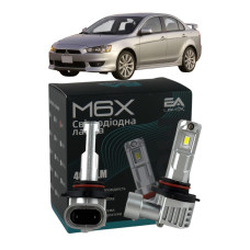 LED лампы Mitsubishi Lancer X 2007- HB3 M6X дальний свет (4000Lm 5500K) / Митсубиси Лансер 10 (комплект 2 шт.)