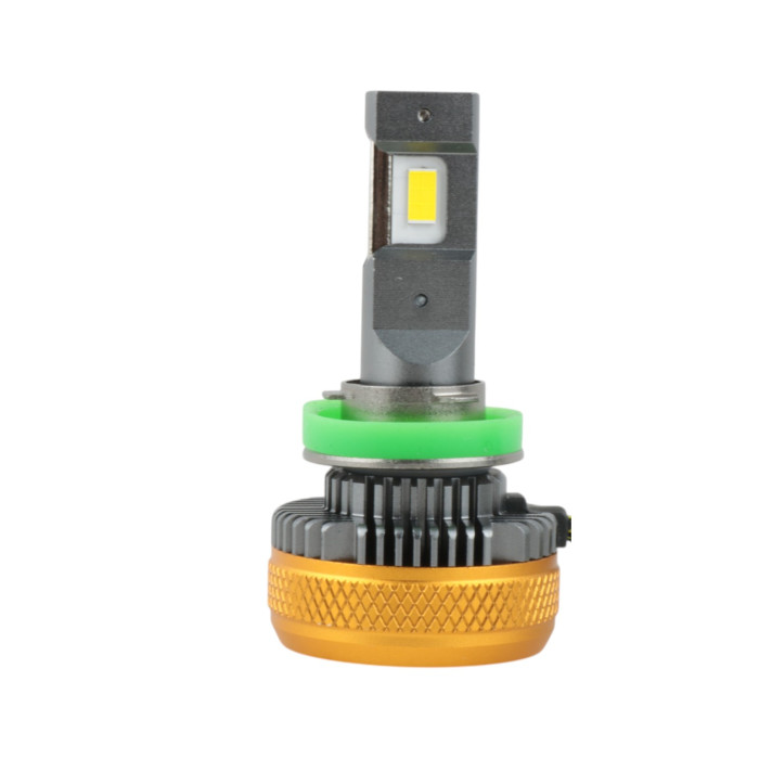 LED лампы Mitsubishi Pajero Wagon 4 2006-2014 H11 K100 ближний свет (15000Lm 5000K) / Митсубиси Паджеро Вагон 4 (комплект 2 шт.)