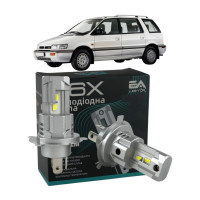 LED лампы Mitsubishi Space Wagon 1991- H4 M6X ближний/дальний свет (4000Lm 5500K) / Митсубиси Спейс Вагон (комплект 2 шт.)