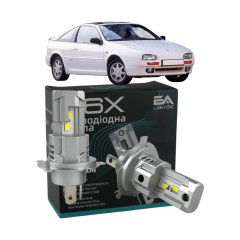LED лампи Nissan 100 NX 1990-1994 H4 M6X ближнє/дальнє світло (4000Lm 5500K) / Ніссан 100 Nx (комплект 2 шт.)