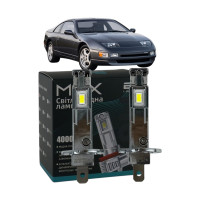 LED лампы Nissan 300 ZX 1989-1997 H1 M6X дальний свет (4000Lm 5500K) / Ниссан 300 Zx (комплект 2 шт.)