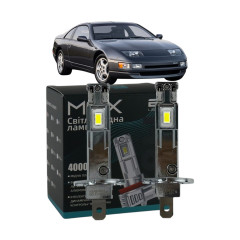 LED лампи Nissan 300 ZX 1989-1997 H1 M6X дальнє світло (4000Lm 5500K) / Ніссан 300 Zx (комплект 2 шт.)