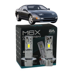 LED лампи Nissan 300 ZX 1989-1997 H3 M6X ближнє світло (4000Lm 5500K) / Ніссан 300 Zx (комплект 2 шт.)