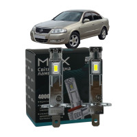 LED лампы Nissan Almera Classic 2006- H1 M6X дальний свет (4000Lm 5500K) / Ниссан Альмера Классик (комплект 2 шт.)
