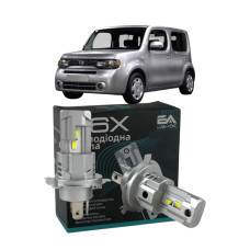 LED лампы Nissan Cube 2010- H4 M6X ближний/дальний свет (4000Lm 5500K) / Ниссан Куб (комплект 2 шт.)