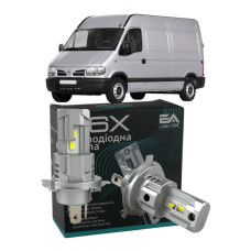 LED лампы Nissan Interstar 2002- H4 M6X ближний/дальний свет (4000Lm 5500K) / Ниссан Интерстар (комплект 2 шт.)