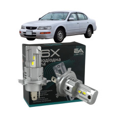 LED лампы Nissan Maxima QX I 1994-2000 H4 M6X ближний/дальний свет (4000Lm 5500K) / Ниссан Максима (комплект 2 шт.)
