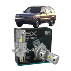 LED лампы Nissan Pathfinder 1997-2004 H4 M6X ближний/дальний свет (4000Lm 5500K) / Ниссан Патфайндер (комплект 2 шт.)