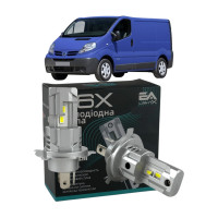 LED лампы Nissan Primastar 2002- H4 M6X ближний/дальний свет (4000Lm 5500K) / Ниссан Примастар (комплект 2 шт.)