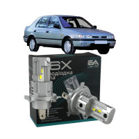 LED лампы Nissan Sunny 1990-1995 H4 M6X ближний/дальний свет (4000Lm 5500K) / Ниссан Санни (комплект 2 шт.)