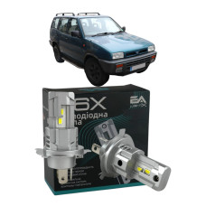LED лампи Nissan Terrano II 1992- H4 M6X ближнє/дальнє світло (4000Lm 5500K) / Ніссан Террано 2 (комплект 2 шт.)