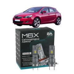 LED лампи Opel Astra J 2009- H7 M6X дальнє світло (4000Lm 5500K) / Опель Астра J (комплект 2 шт.)
