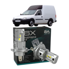 LED лампы Opel Combo 1994-2001 H4 M6X ближний/дальний свет (4000Lm 5500K) / Опель Комбо (комплект 2 шт.)