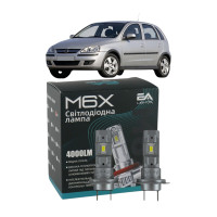 LED лампы Opel Corsa C 2000-2006 H7 M6X ближний свет (4000Lm 5500K) / Опель Корса C (комплект 2 шт.)