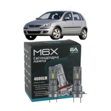 LED лампы Opel Corsa C 2000-2006 H7 M6X ближний свет (4000Lm 5500K) / Опель Корса C (комплект 2 шт.)