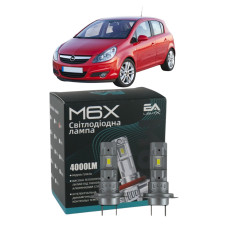 LED лампы Opel Corsa D 2006- H7 M6X ближний свет (4000Lm 5500K) / Опель Корса D (комплект 2 шт.)