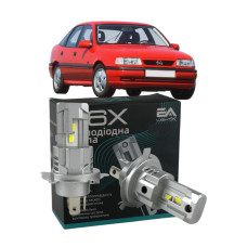 LED лампы Opel Vectra A 1988-1995 H4 M6X ближний/дальний свет (4000Lm 5500K) / Опель Вектра А (комплект 2 шт.)