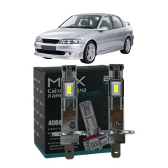 LED лампи Opel Vectra B 1995-2002 H1 M6X дальнє світло (4000Lm 5500K) / Опель Вектра B (комплект 2 шт.)