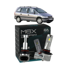 LED лампы Opel Zafira A 1999-2005 HB3 M6X дальний свет (4000Lm 5500K) / Опель Зафира А (комплект 2 шт.)