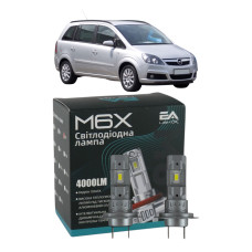 LED лампы Opel Zafira B 2005- H7 M6X ближний свет (4000Lm 5500K) / Опель Зафира B (комплект 2 шт.)