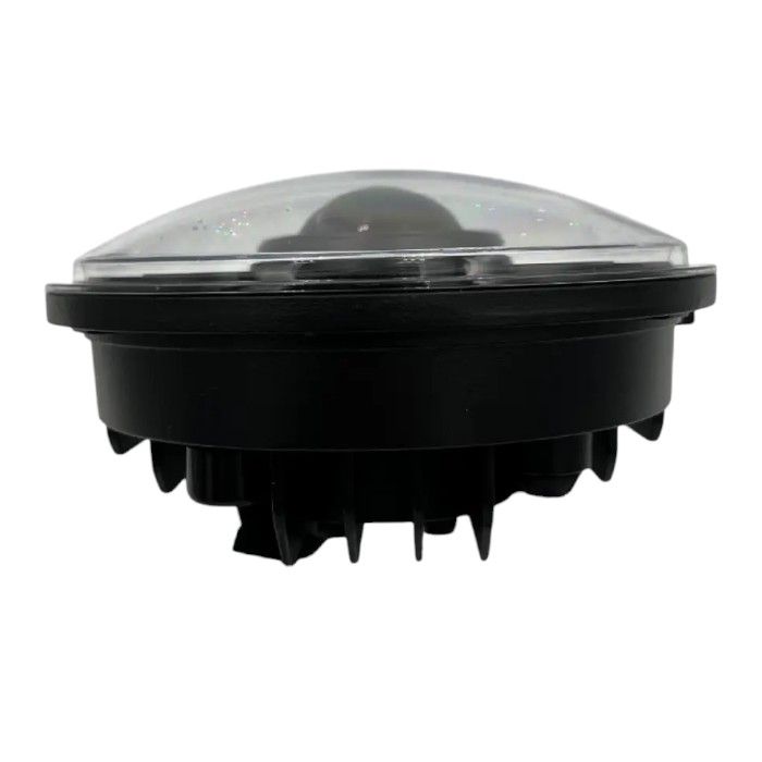 Универсальная светодиодная Bi-LED фара 5.75" 60W для ВАЗ 2106 (ДХО, ангельские глазки, линза, 1 шт.)