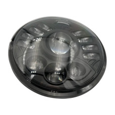 Светодиодная Bi-LED фара Light X 5.75" для ВАЗ 2106, Нива, Jeep CJ (линза, 60W, ДХО/ангельские глазки) (1 шт.)