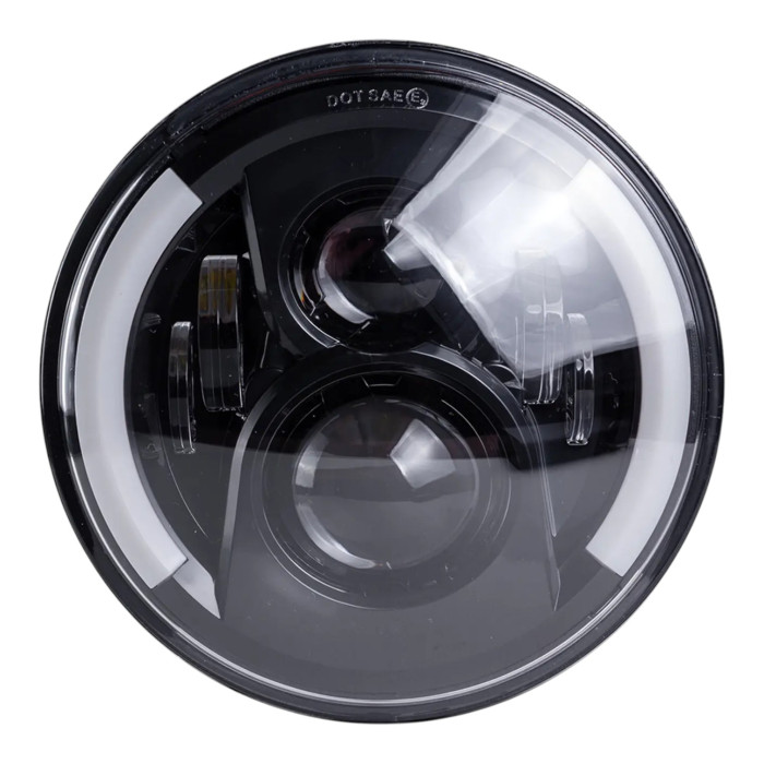 Круглая LED-фара 7 (Ø170×68) 6-линзовая для ВАЗ 2101–2107,Нива 2121–21213 УАЗ ГАЗ (03356)